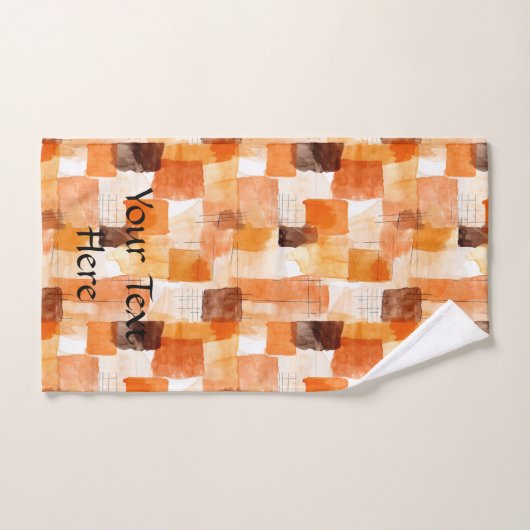 Abstracte Waterverf, Herfst Palet Handdoek (Handdoek)