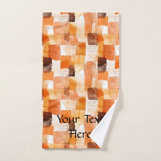 Abstracte Waterverf, Herfst Palet Handdoek (Handdoek)