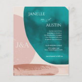 Abstracte Waterverf huwelijksuitnodiging Flyer (Voorkant)