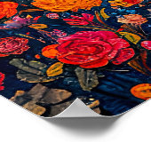 Abstracte waterverf illustratie van Volle Maan voo Poster (Hoek)