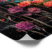 Abstracte waterverf illustratie van Volle Maan voo Poster (Hoek)