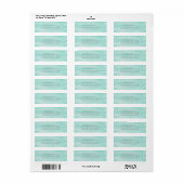 Abstracte Waterverf in het Adres van de Terugkeer Etiket (Full Sheet)