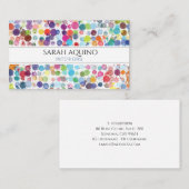 Abstracte Waterverf Interieur Designer Visitekaartje (Voorkant / Achterkant)