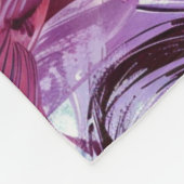 Abstracte Waterverf iris print Fleece Deken (Hoek)