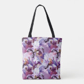 Abstracte Waterverf iris print Tote Bag (Achterkant)