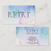 *~* Abstracte Waterverf kalmeren Visitekaartje (Voorkant / Achterkant)