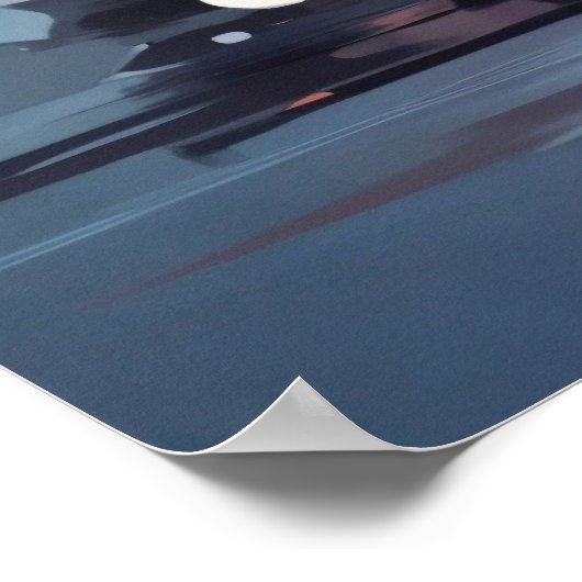 Abstracte Waterverf Kat Expressionisme Schilderen Poster (Hoek)