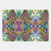 Abstracte Waterverf Kerst Inpakpapier Vel (Voorkant 3)