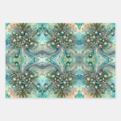 Abstracte Waterverf Kerst Inpakpapier Vel (Voorkant)