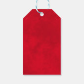 Abstracte Waterverf Kerstboom Vrolijk & Helder Cadeaulabel (Achterkant)