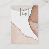 Abstracte Waterverf Ketting Oorbel Logo Display Visitekaartje (Voorkant)