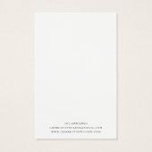 Abstracte Waterverf Ketting Sieraden Display Kaart (Achterkant)