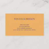 Abstracte waterverf kleurrijke en gouden inkt visitekaartje (Achterkant)