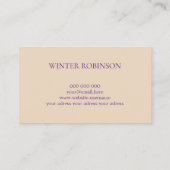 Abstracte waterverf kleurrijke en gouden inkt visitekaartje (Achterkant)