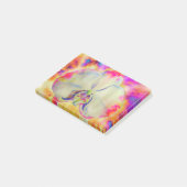 Abstracte waterverf kleurrijke orchidee post-it® notes (Schuin)