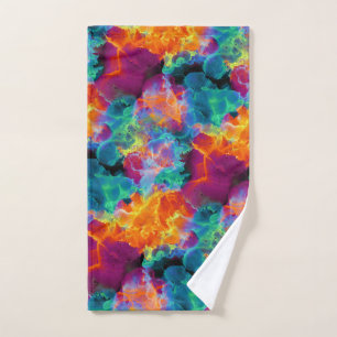 Abstracte Waterverf kleurrijke regenboog Bad Handdoek