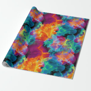 Abstracte Waterverf kleurrijke regenboog Cadeaupapier