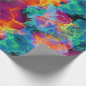 Abstracte Waterverf kleurrijke regenboog Cadeaupapier (Hoek)