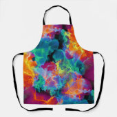 Abstracte Waterverf kleurrijke regenboog Schort (Voorkant)