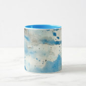 abstracte waterverf koffiemok mok (Midden)