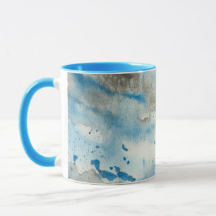 abstracte waterverf koffiemok mok