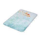 Abstracte Waterverf Koi Fish Serenity Badmat (Gekanteld)