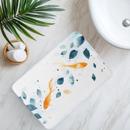 Abstracte Waterverf Koi Fish Serenity Badmat