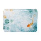 Abstracte Waterverf Koi Fish Serenity Badmat (Voorkant)