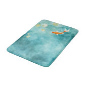 Abstracte Waterverf Koi Fish Serenity Badmat (Gekanteld)