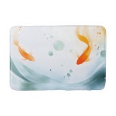 Abstracte Waterverf Koi Fish Serenity Badmat (Voorkant)