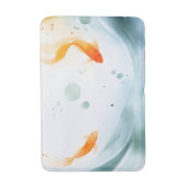 Abstracte Waterverf Koi Fish Serenity Badmat (Voorkant Verticaal)