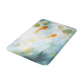 Abstracte Waterverf Koi Fish Serenity Badmat (Gekanteld)