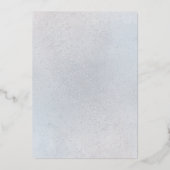 abstracte waterverf kruis Doop Folie Uitnodiging (Achterkant)