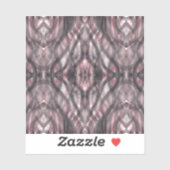 Abstracte waterverf kunst in rood sticker (Vel)