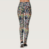 Abstracte Waterverf Kunst Leggings (Achterkant)