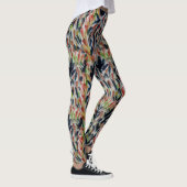 Abstracte Waterverf Kunst Leggings (Rechts)