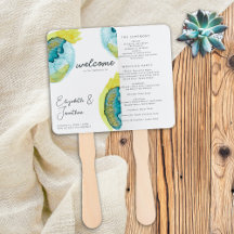 Abstracte Waterverf Kunst Uniek Trouwprogramma