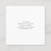 Abstracte Waterverf kunstenares verf spatten Vierkante Visitekaartje (Achterkant)