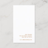 Abstracte Waterverf kunstroze magenta Visitekaartje (Achterkant)