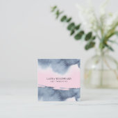 Abstracte Waterverf kunsttherapeut Vierkante Visitekaartje (Staand voorkant)