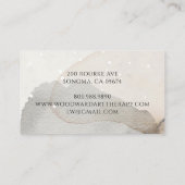 Abstracte Waterverf kunsttherapeut Visitekaartje (Achterkant)