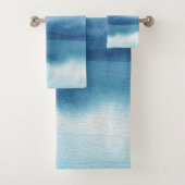 Abstracte Waterverf Lake Design Bad Handdoek (Insitu)
