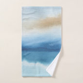 Abstracte Waterverf Lake Design Bad Handdoek (Handdoek)