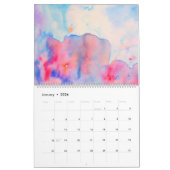 Abstracte Waterverf landschapskalender, groot Kalender (Jan 2026)
