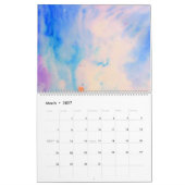 Abstracte Waterverf landschapskalender, groot Kalender (Mar 2027)