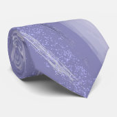 Abstracte Waterverf lavender Stropdas (Opgerold)