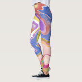 Abstracte Waterverf Leggings (Links)