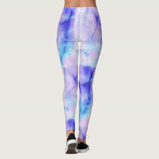 Abstracte Waterverf Leggings (Achterkant)