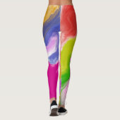 Abstracte Waterverf Leggings (Achterkant)