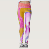 Abstracte Waterverf Leggings (Voorkant)